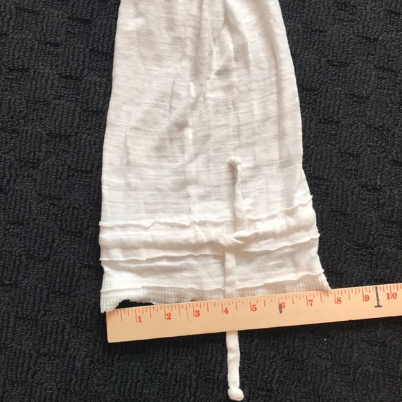 Free People long sleeve crop top cinch ruffle wrist & bottom - Picture 15 of 15